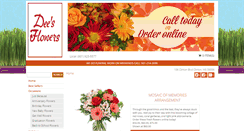 Desktop Screenshot of deesflowersandgifts.com
